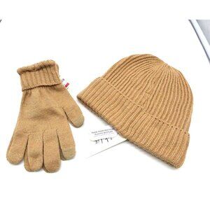 Style & Co Women's Solid Shine Cuff Beanie, and Tech-tip Gloves, Taupe